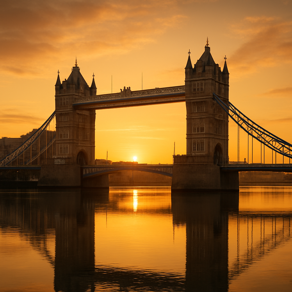 Tower Bridge over the River Thames in London